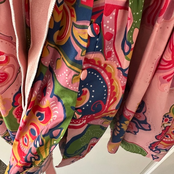 Floral Long Sleeve Dress - Pink and Multicolor - Picture 8 of 12